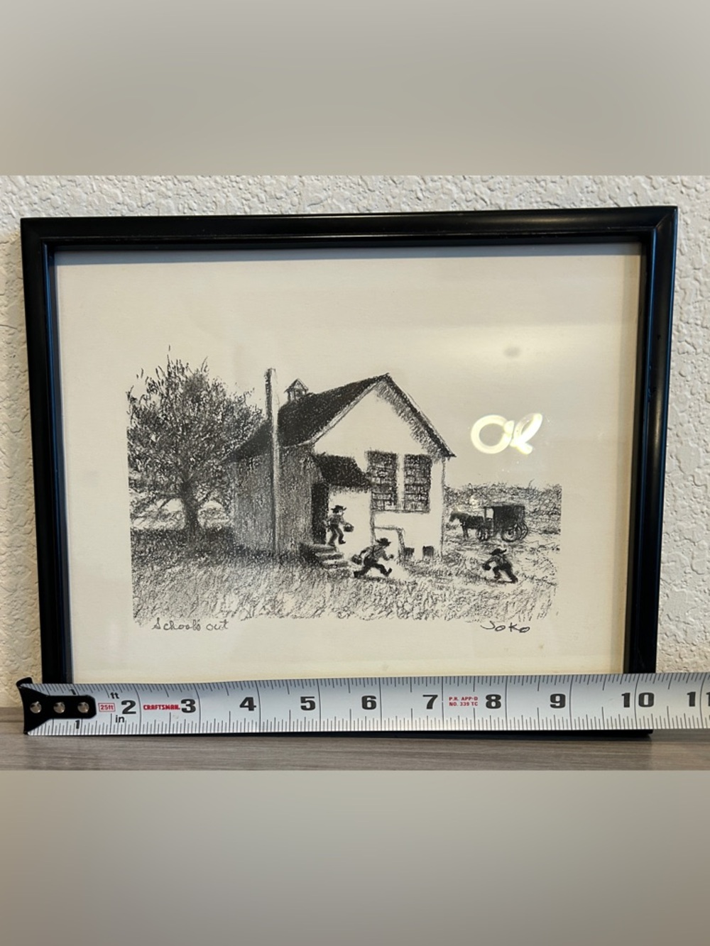 Vintage JoKo Joseph Koch "School's Out" Framed Amish Art Print - Signed - Picture 6 of 7